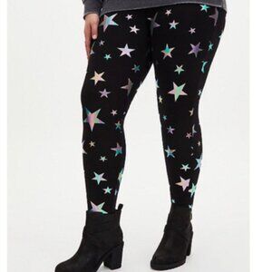 Torrid Rainbow Star Foil Leggings